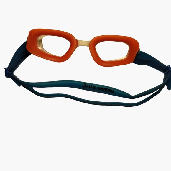 U S Divers Adjustable Swim Goggles Orange Blue - Picture 4 of 7